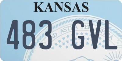 KS license plate 483GVL