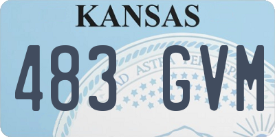 KS license plate 483GVM