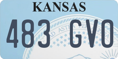KS license plate 483GVO