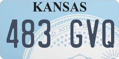KS license plate 483GVQ