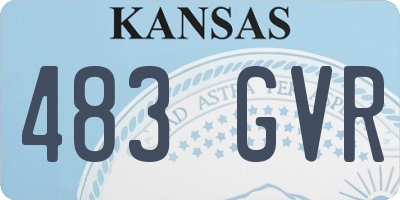 KS license plate 483GVR