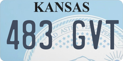 KS license plate 483GVT