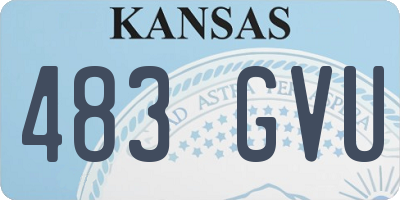 KS license plate 483GVU