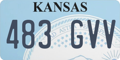 KS license plate 483GVV