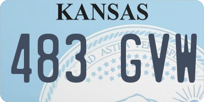KS license plate 483GVW