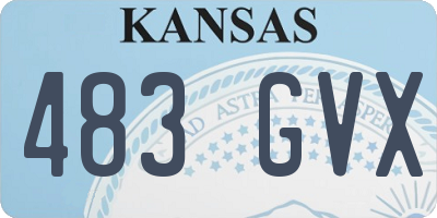 KS license plate 483GVX