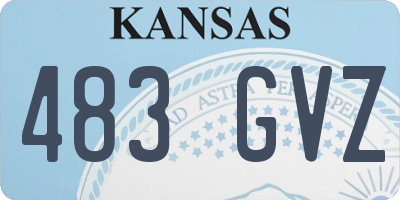KS license plate 483GVZ