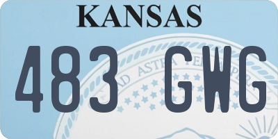 KS license plate 483GWG