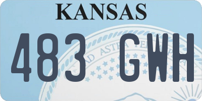 KS license plate 483GWH