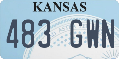 KS license plate 483GWN