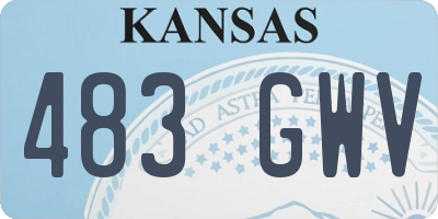 KS license plate 483GWV