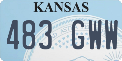 KS license plate 483GWW