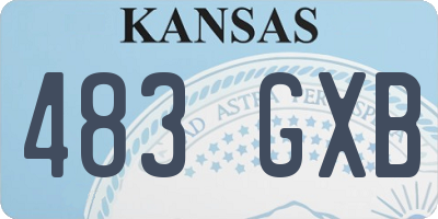 KS license plate 483GXB