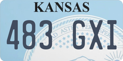 KS license plate 483GXI