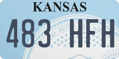 KS license plate 483HFH
