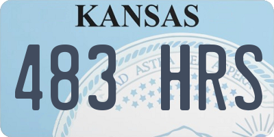 KS license plate 483HRS