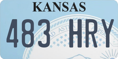 KS license plate 483HRY