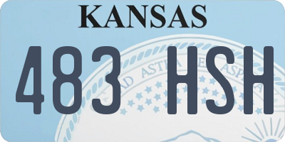 KS license plate 483HSH