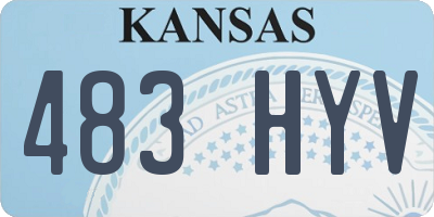 KS license plate 483HYV