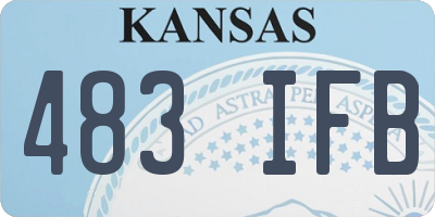 KS license plate 483IFB