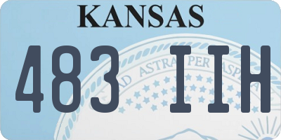 KS license plate 483IIH
