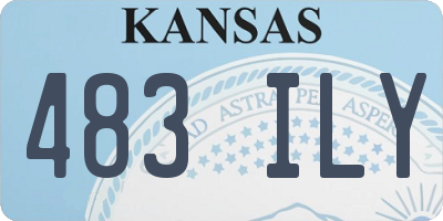 KS license plate 483ILY
