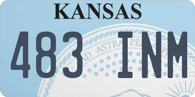 KS license plate 483INM