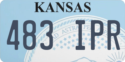 KS license plate 483IPR