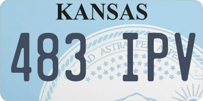 KS license plate 483IPV