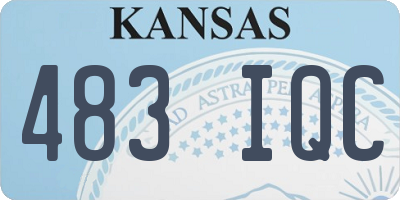 KS license plate 483IQC