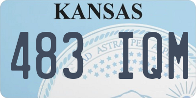 KS license plate 483IQM