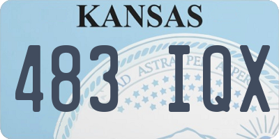 KS license plate 483IQX