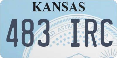 KS license plate 483IRC