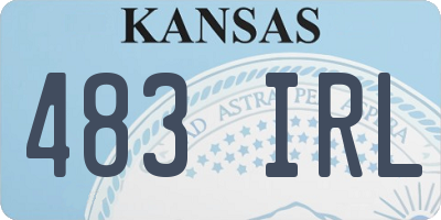 KS license plate 483IRL