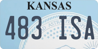KS license plate 483ISA