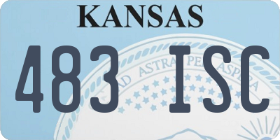 KS license plate 483ISC