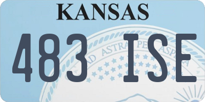 KS license plate 483ISE