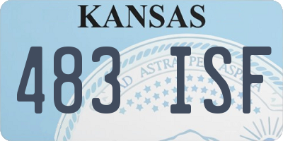 KS license plate 483ISF