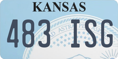 KS license plate 483ISG