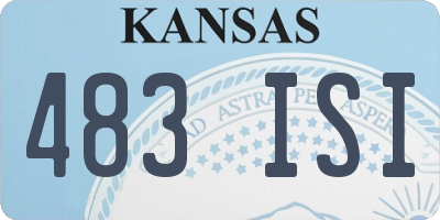 KS license plate 483ISI
