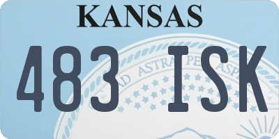 KS license plate 483ISK