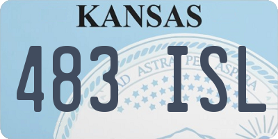 KS license plate 483ISL