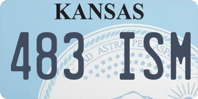 KS license plate 483ISM