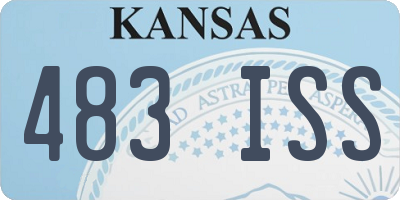 KS license plate 483ISS