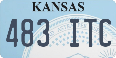 KS license plate 483ITC