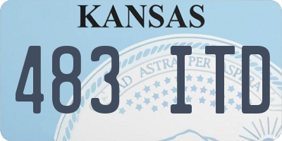 KS license plate 483ITD
