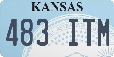 KS license plate 483ITM