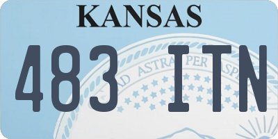 KS license plate 483ITN