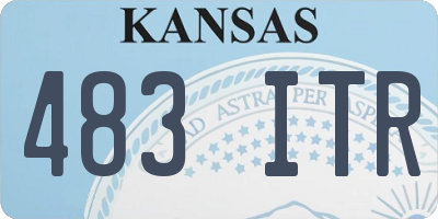 KS license plate 483ITR