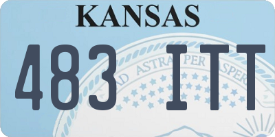 KS license plate 483ITT